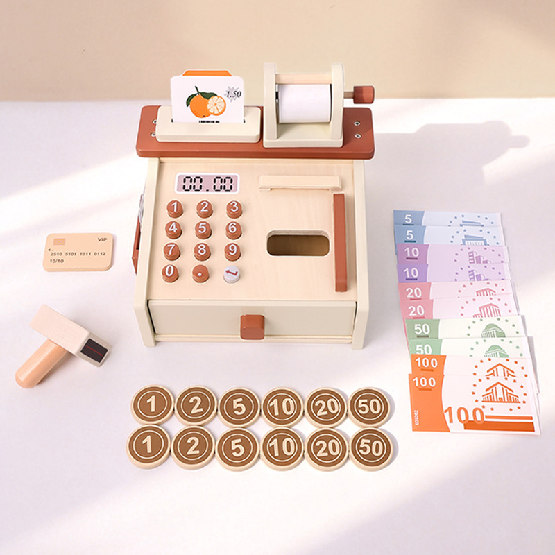 Kids Education Store - 子供用シミュレーションレジおもちゃ、通貨検出機能付き、デジタル生活認知早期教育、ごっこ遊びストアレジおもちゃ