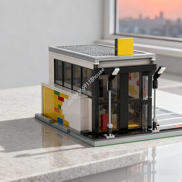 Kids Education Store - 950 個 MOC ストアモジュラーモデルビルディングブロック建築 DIY クリスマスギフト創造的なアイデア教育玩具子供の誕生日