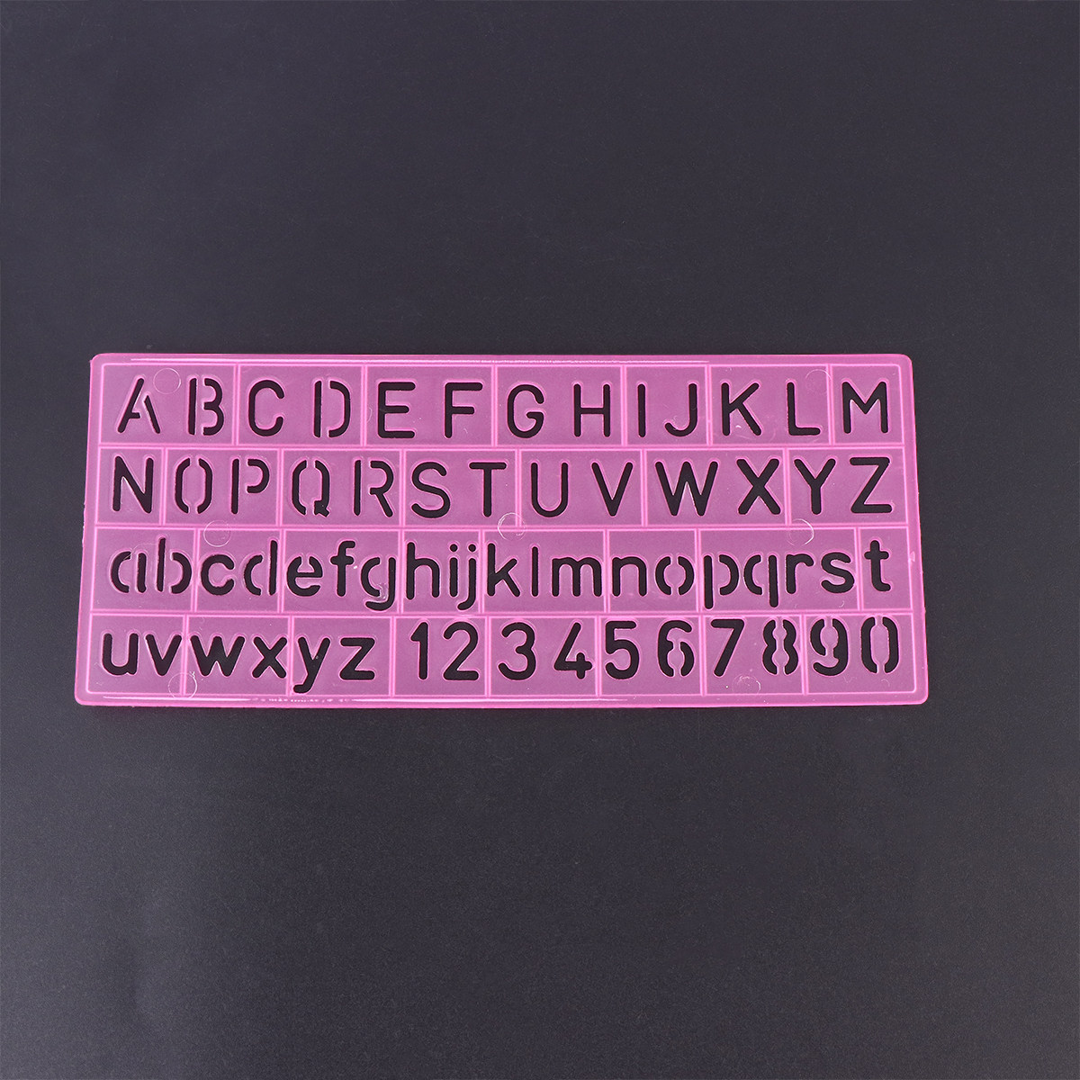 Kids Education Alphabet Numbers - 4 個のプラスチック落書き定規アルファベット数字記号テンプレート子供用描画絵画学習創造芸術教育