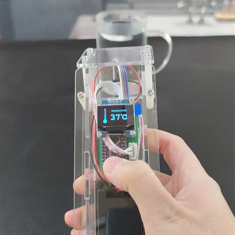 Coding Robot Toy - アクリル製額体温計 OLED 温度計ガンおもちゃ Arduino ロボット DIY