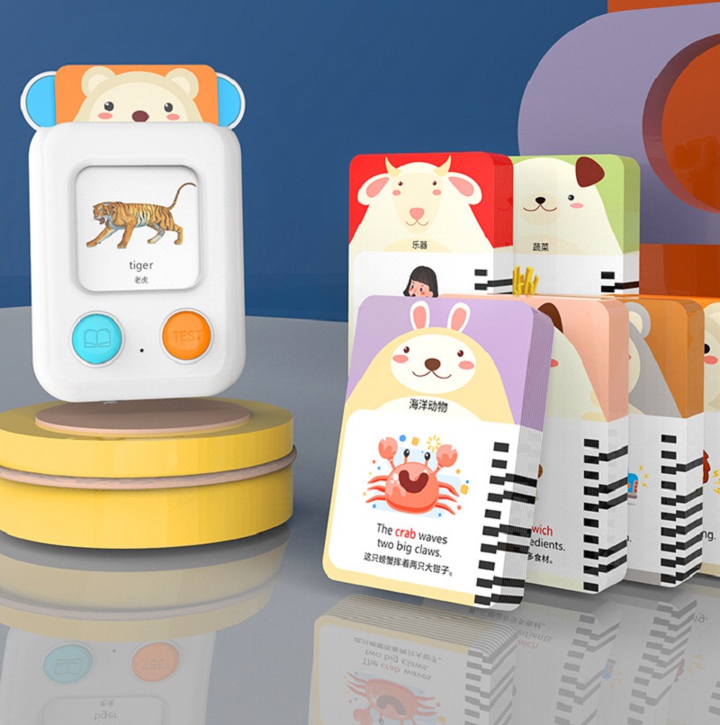 Kids Educational Reader - 子供のための英語と中国語の学習機,ポケットデバイス,ピンインリーダー,早期教育玩具,フラッシュカード,144