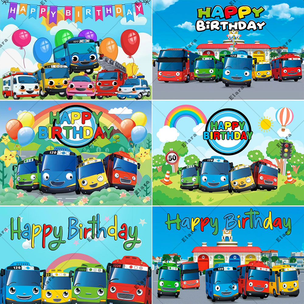 漫画アニメリトルバスキッズ 1st ハッピーバースデーパーテ - Kids Education Banner のレビューと価格