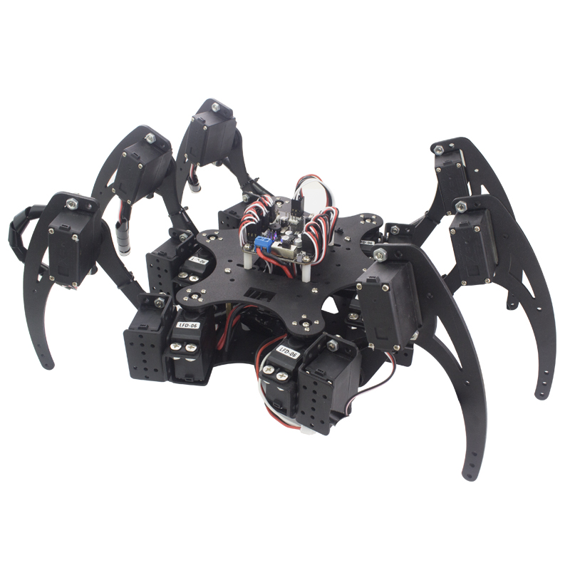 18 DOF アルミヘキサポッドスパイダーブラケット 6 3 - Coding Robot Toy のレビューと価格