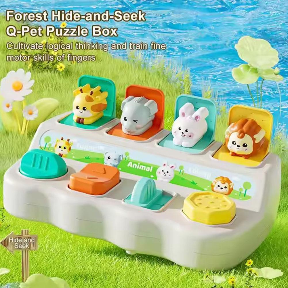 モンテッソーリ ポップアップ動物おもちゃと学習ボックス -  - Kids Educational Box のレビューと価格