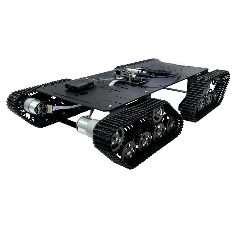 組み立て済み大型RC戦車型追跡車両、モーターMC6Cハンドル - Coding Robot Toy のレビューと価格