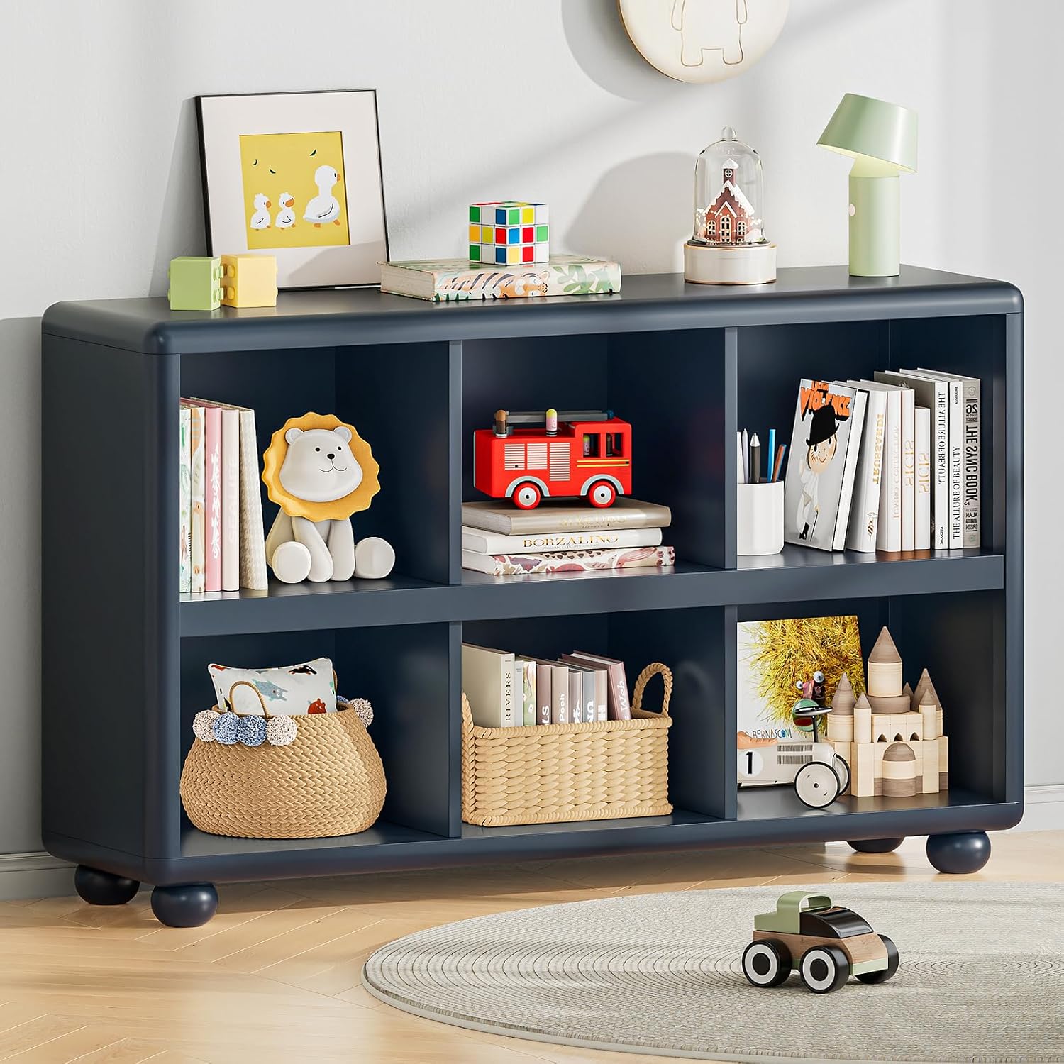 子供用収納棚 6キューブおもちゃオーガナイザー モンテッソー - Montessori Shelf Toy のレビューと価格