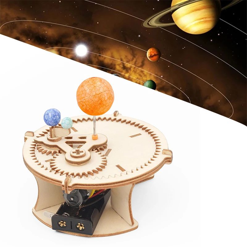 DIYソーラーシステム天文学太陽地球月惑星模型木製機械セット - Solar System Model のレビューと価格