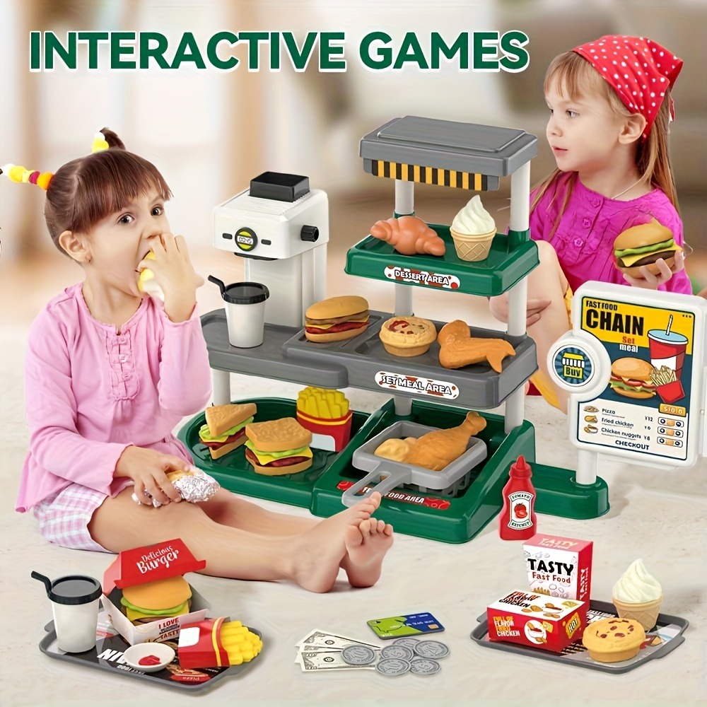 ごっこ遊び ファーストフード店 おもちゃ レジ コーヒーメー - Kids Education Store のレビューと価格