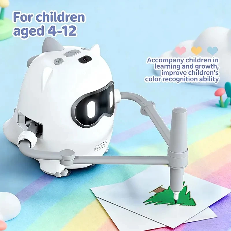 子供向けインテリジェントスケッチロボット 充電式お絵かきおも - Kids No Education のレビューと価格