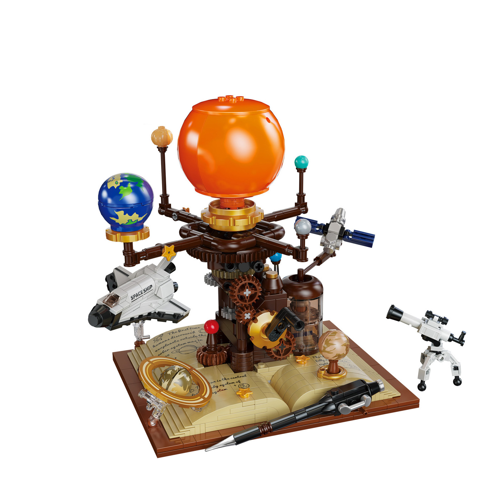 惑星の本 宇宙旅行 ブロック ソーラーシステム スチームパン - Solar System Model のレビューと価格