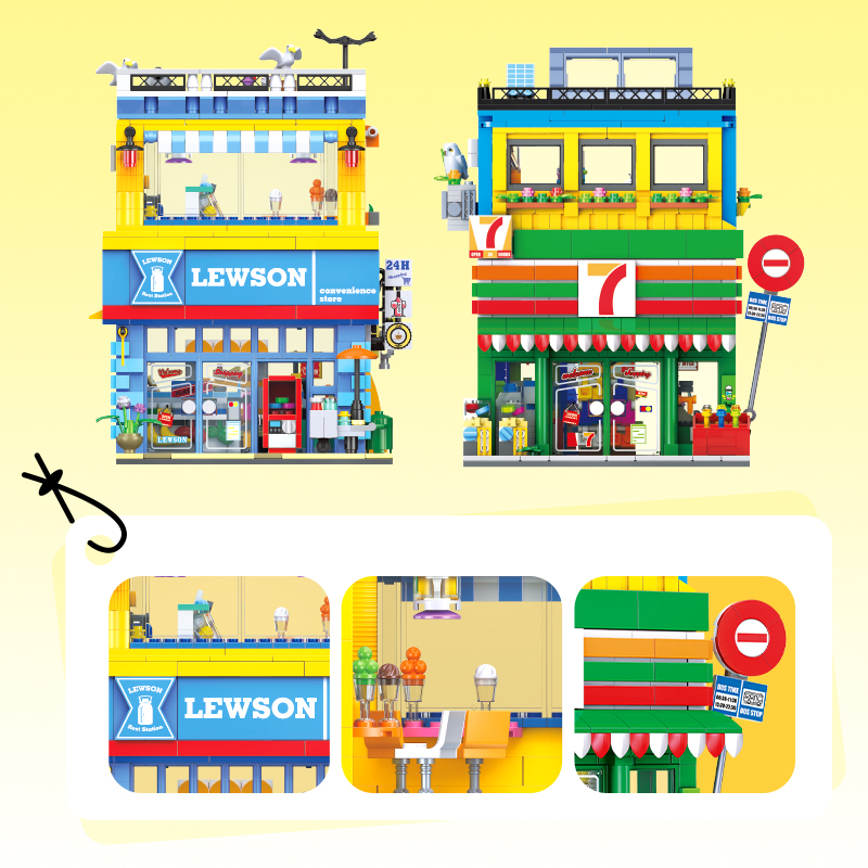 1263+ピース ストリートシーン コンビニエンスストア M - Kids Education Store のレビューと価格