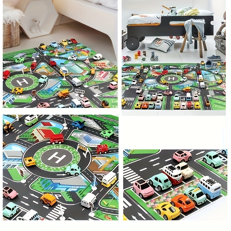 子供のための都市のトラフィックプレイマット、大きなゲームパッ - Kids No Education のレビューと価格