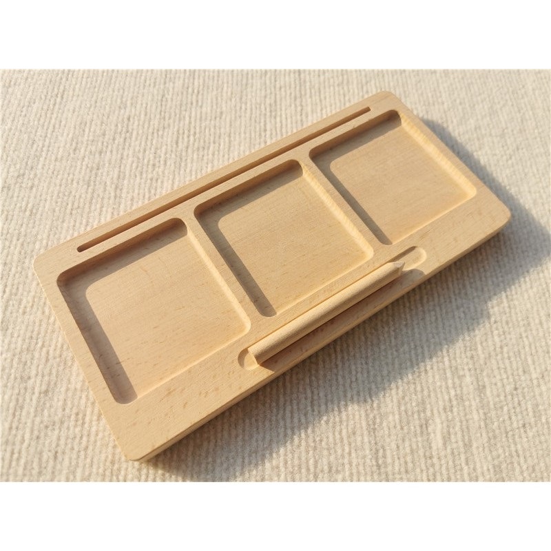 チョーク付き学習タブレット,モンテッソーリ玩具,木製,分割ト - Montessori Shelf Toy のレビューと価格