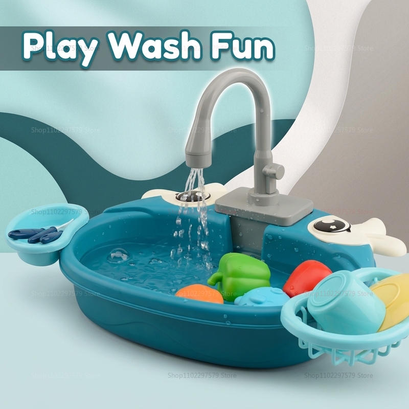 幼児用インタラクティブ水遊びシンクおもちゃ電動流水ごっこ遊び - Kids Education Store のレビューと価格