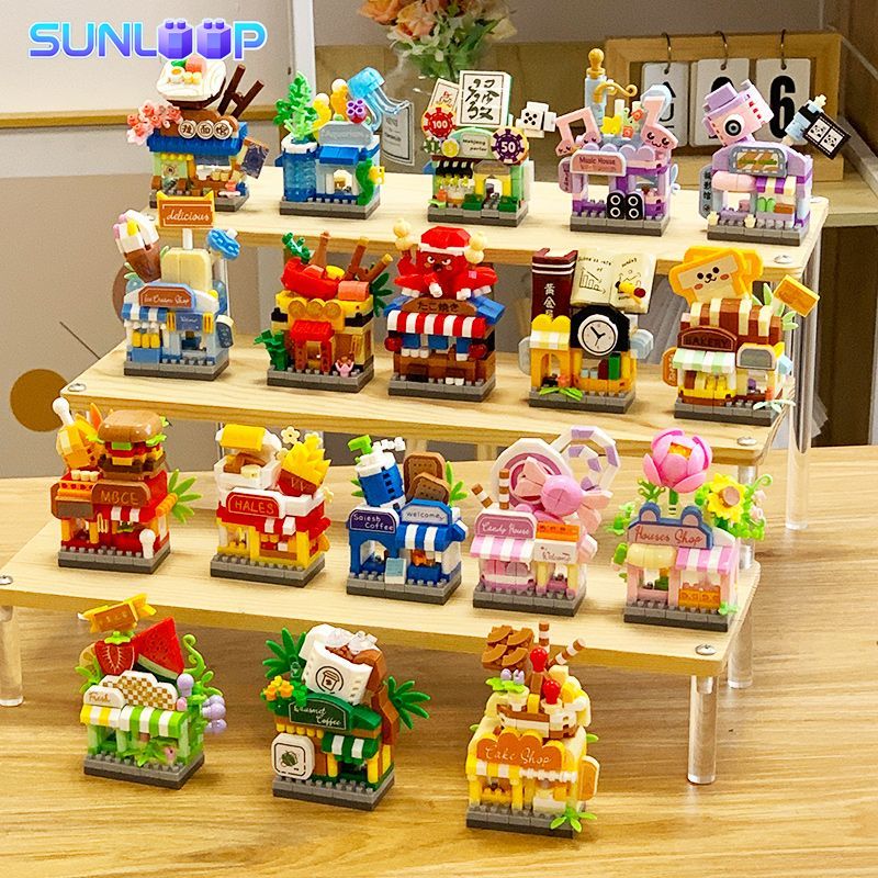 卸売ストリートビュービルディングブロックセット、可愛い店舗モ - Kids Education Store のレビューと価格