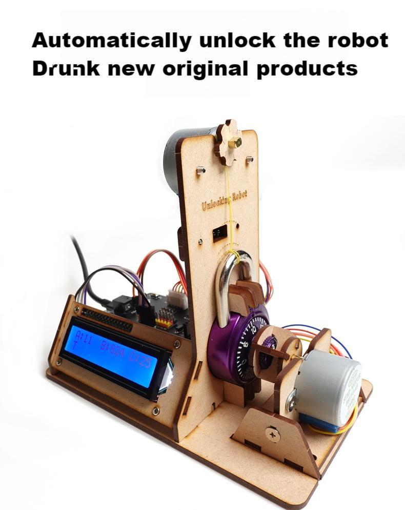 ステッピングモーター付き自動ロック解除ロボット Arduin - Coding Robot Toy のレビューと価格