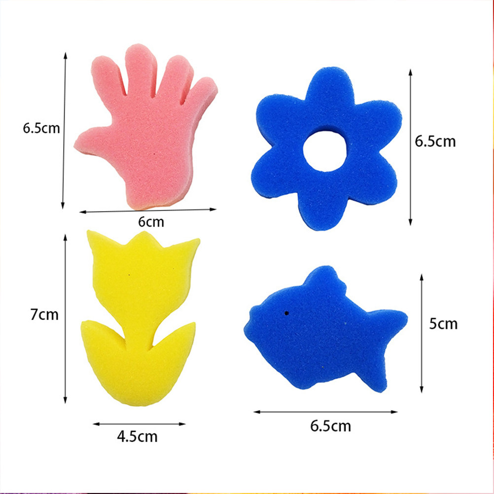 25個入り 子供向け教育用動物スポンジスタンプ 絵画工作 D - Kids Education Tools のレビューと価格