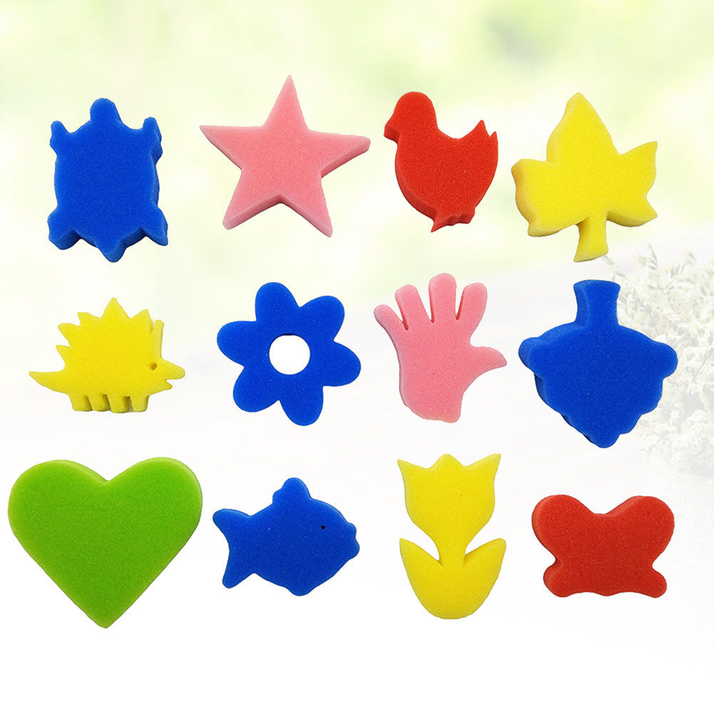 25個入り 子供向け教育用動物スポンジスタンプ 絵画工作 D - Kids Education Tools のレビューと価格
